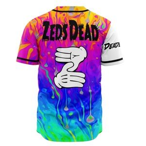 Rave Bonfire custom Zeds Dead Deadbeats rave baseball jersey